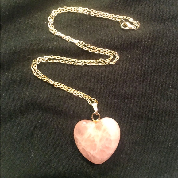 Jewelry - Rose Quartz Crystal Pendant & Chain